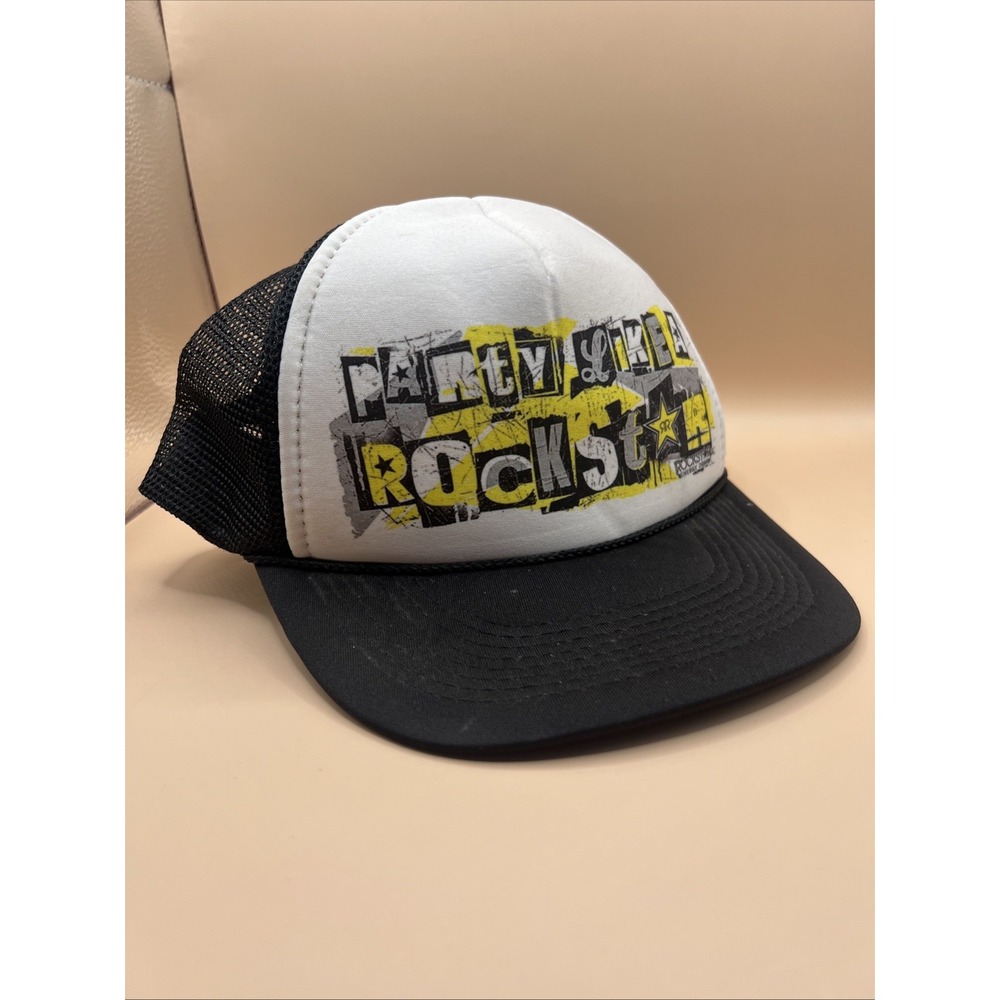 Party Like A Rockstar Energy Drink Trucker‎ Mesh Promo Snapback Hat Cap